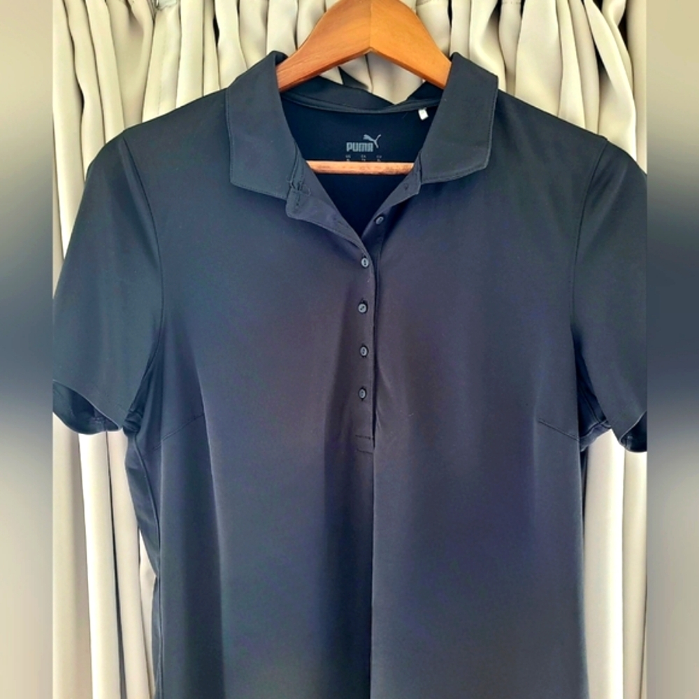Puma Women's Classic Black Button Down Shirt